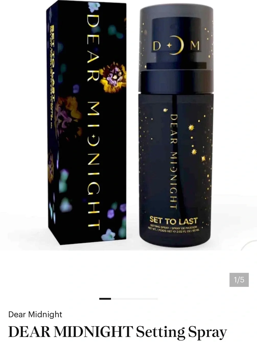DEAR MIDNIGHT Setting Spray 2.02oz